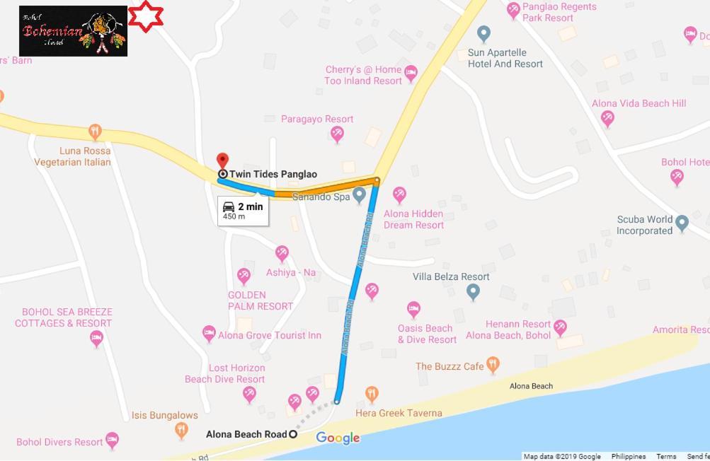 Bohemian Bohol Hostel Панглао Екстериор снимка